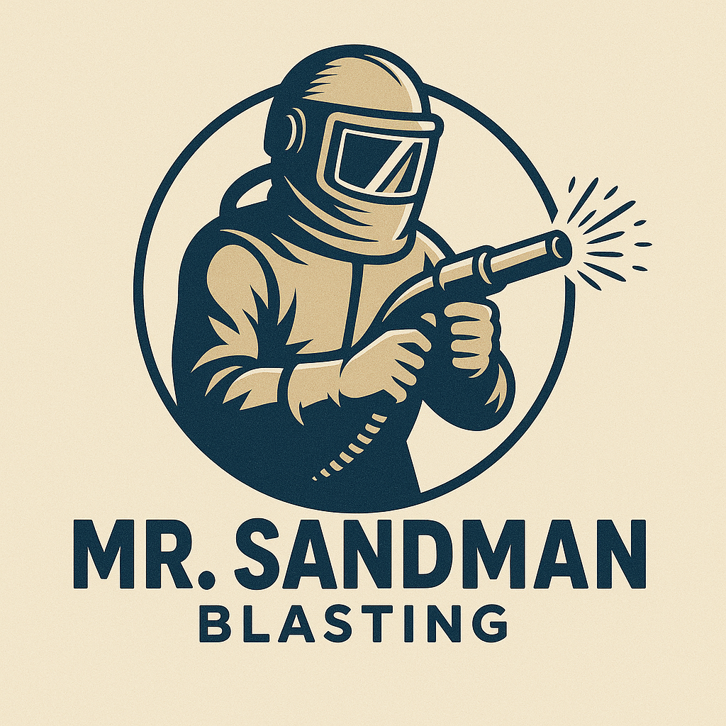 Mr. Sandman Blasting logo